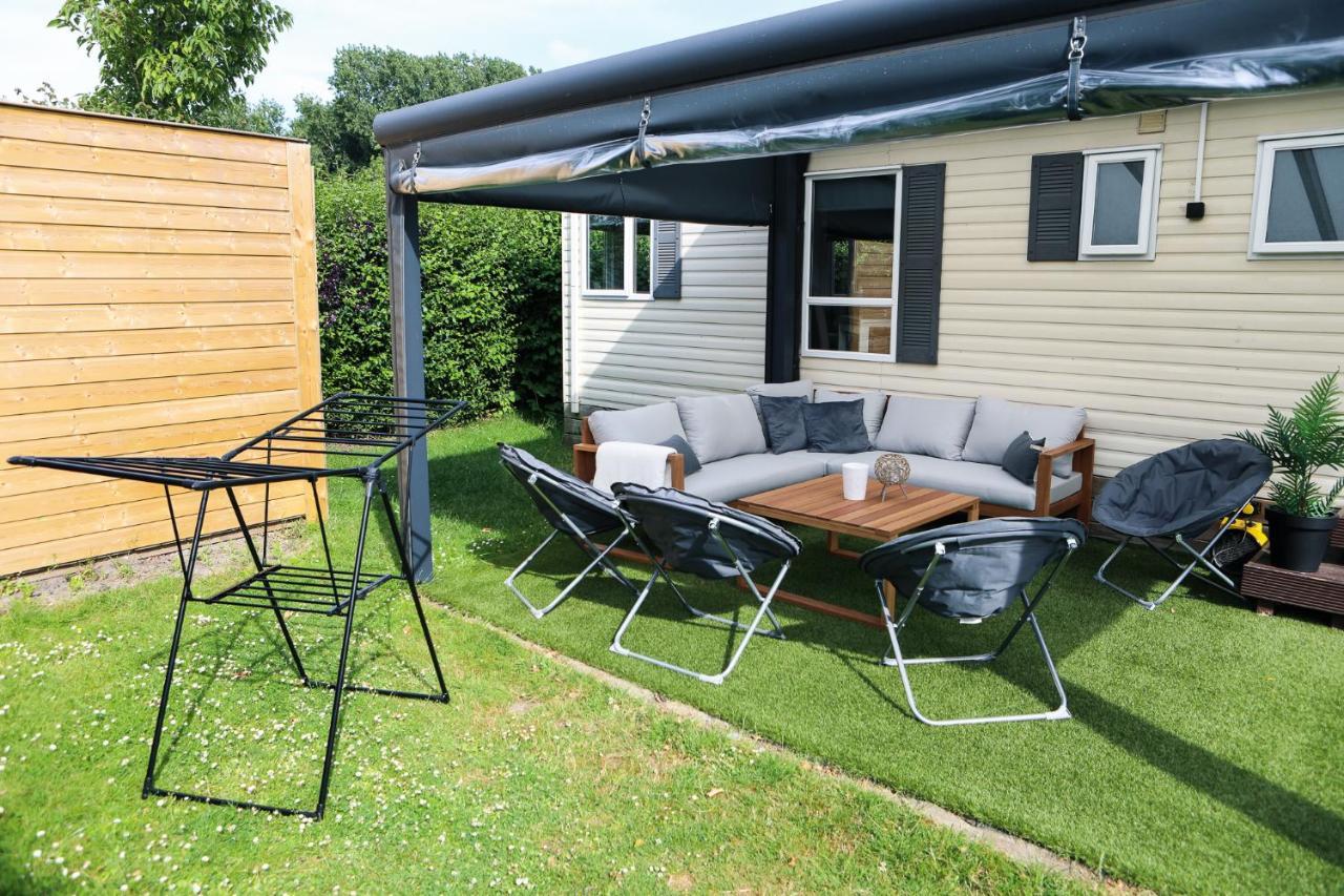 Chalet Op 5* Camping De Paardekreek 科特海讷 外观 照片